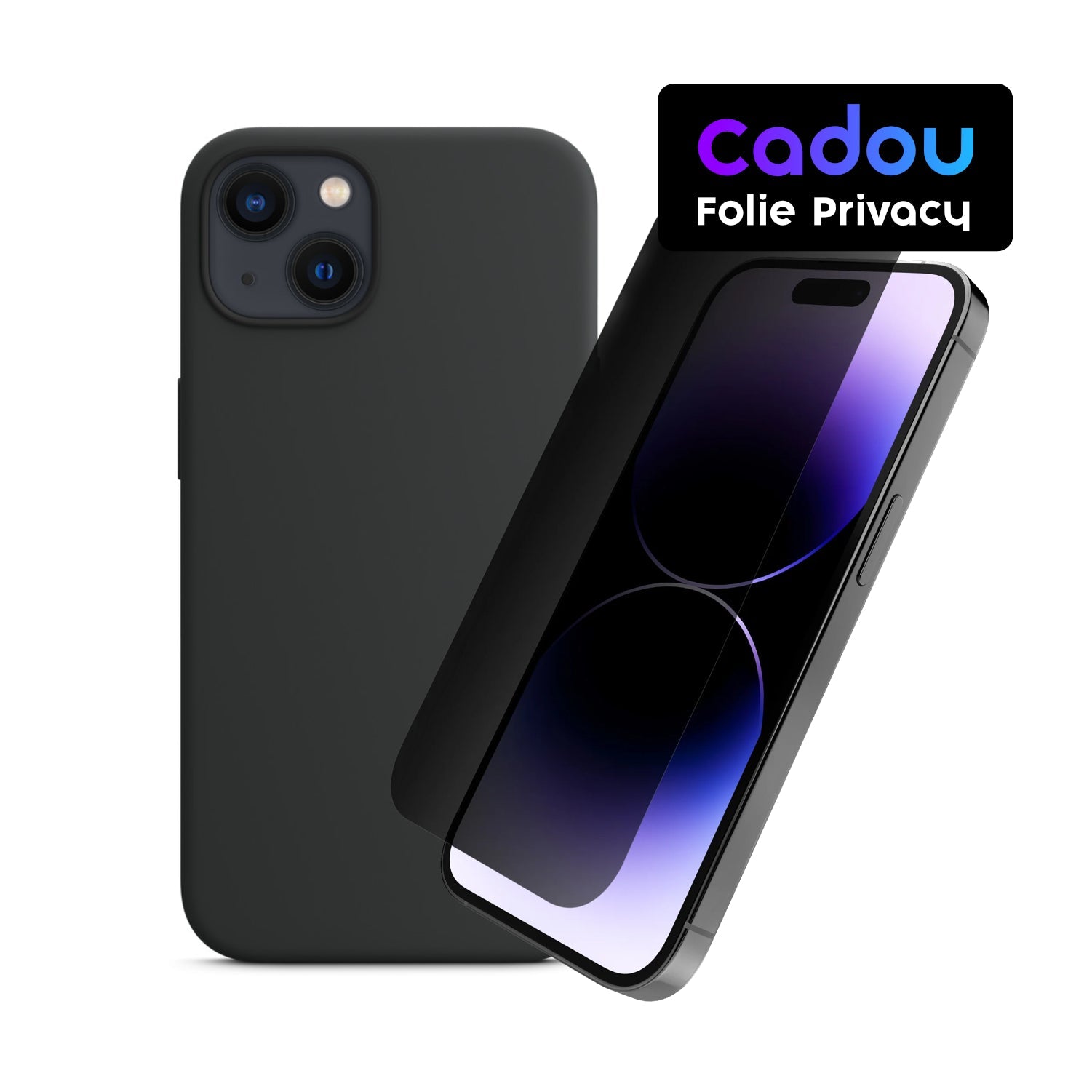 Husa Iphone 13 Silicon MagSafe + Folie Privacy - Mobilush